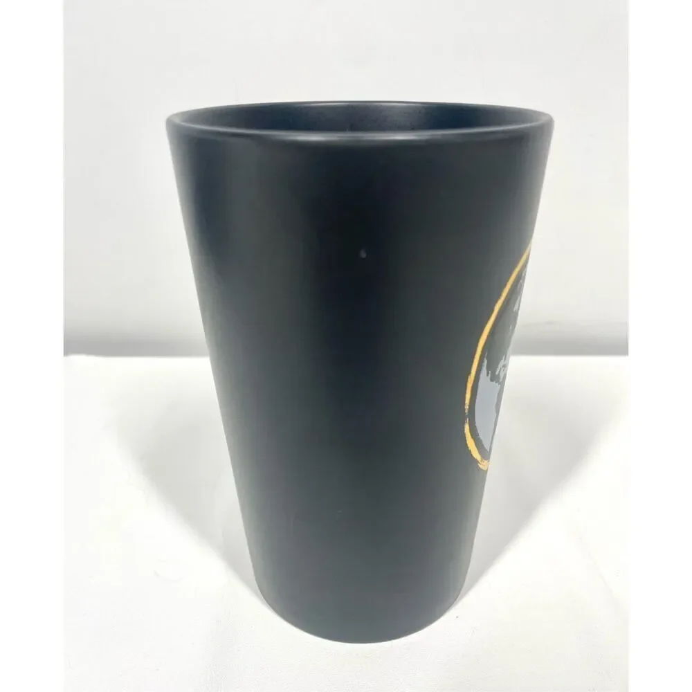 Starbucks World Globe Black Matte Tea Coffee Cup 16 fl oz New 2015